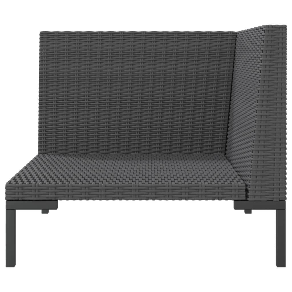 Tuinbank met kussens halfrond poly rattan is nu te koop bij PeponiXL, paradijselijk wonen!