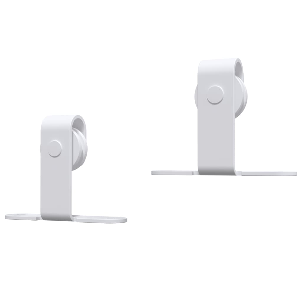 Ophangset voor minischuifdeur 200 cm koolstofstaal wit is nu te koop bij PeponiXL, paradijselijk wonen!