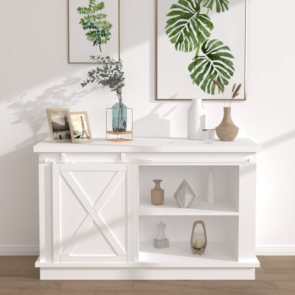 Ophangset voor minischuifdeur 152 cm koolstofstaal wit is nu te koop bij PeponiXL, paradijselijk wonen!