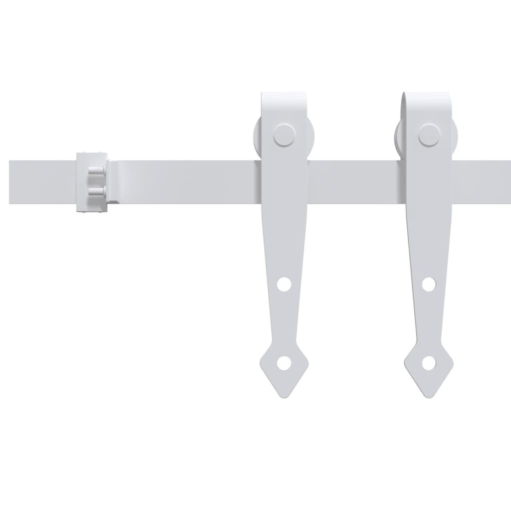 Ophangset voor minischuifdeur 152 cm koolstofstaal wit is nu te koop bij PeponiXL, paradijselijk wonen!
