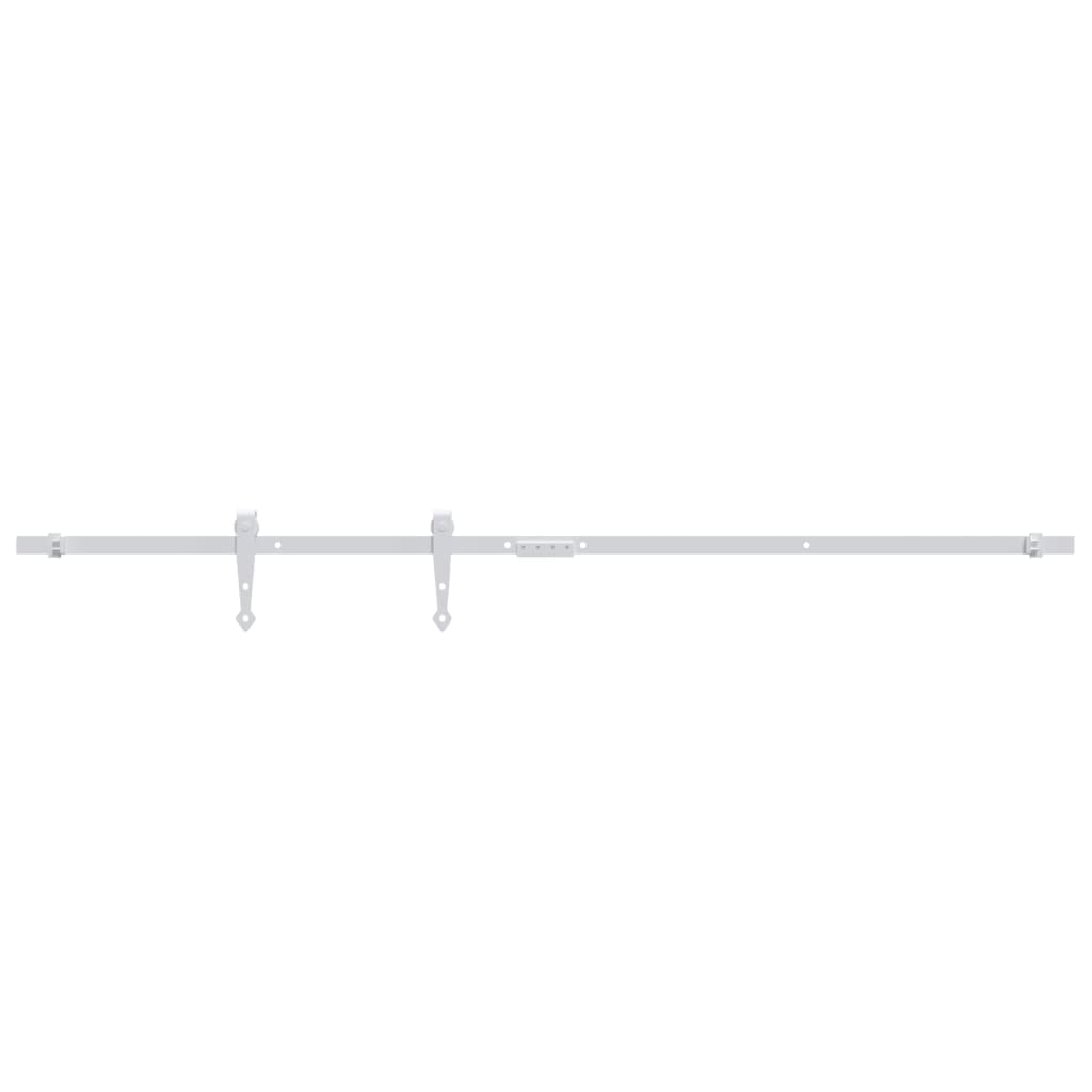Ophangset voor minischuifdeur 122 cm koolstofstaal wit is nu te koop bij PeponiXL, paradijselijk wonen!