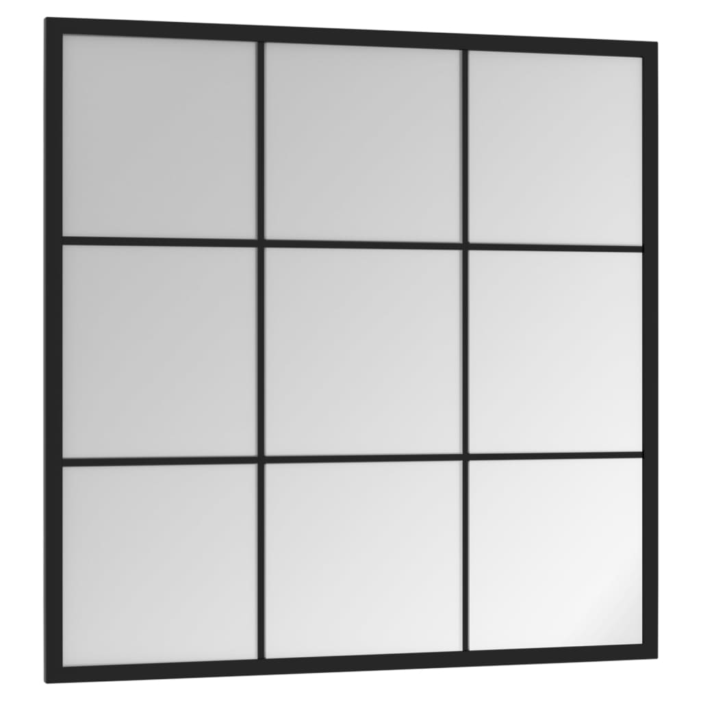 Wandspiegel 60x60 cm metaal zwart is nu te koop bij PeponiXL, paradijselijk wonen!