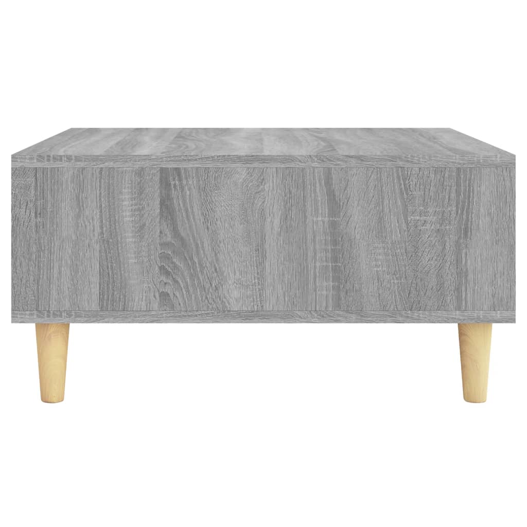 Salontafel 60x60x30 cm bewerkt hout grijs sonoma eikenkleurig is nu te koop bij PeponiXL, paradijselijk wonen!