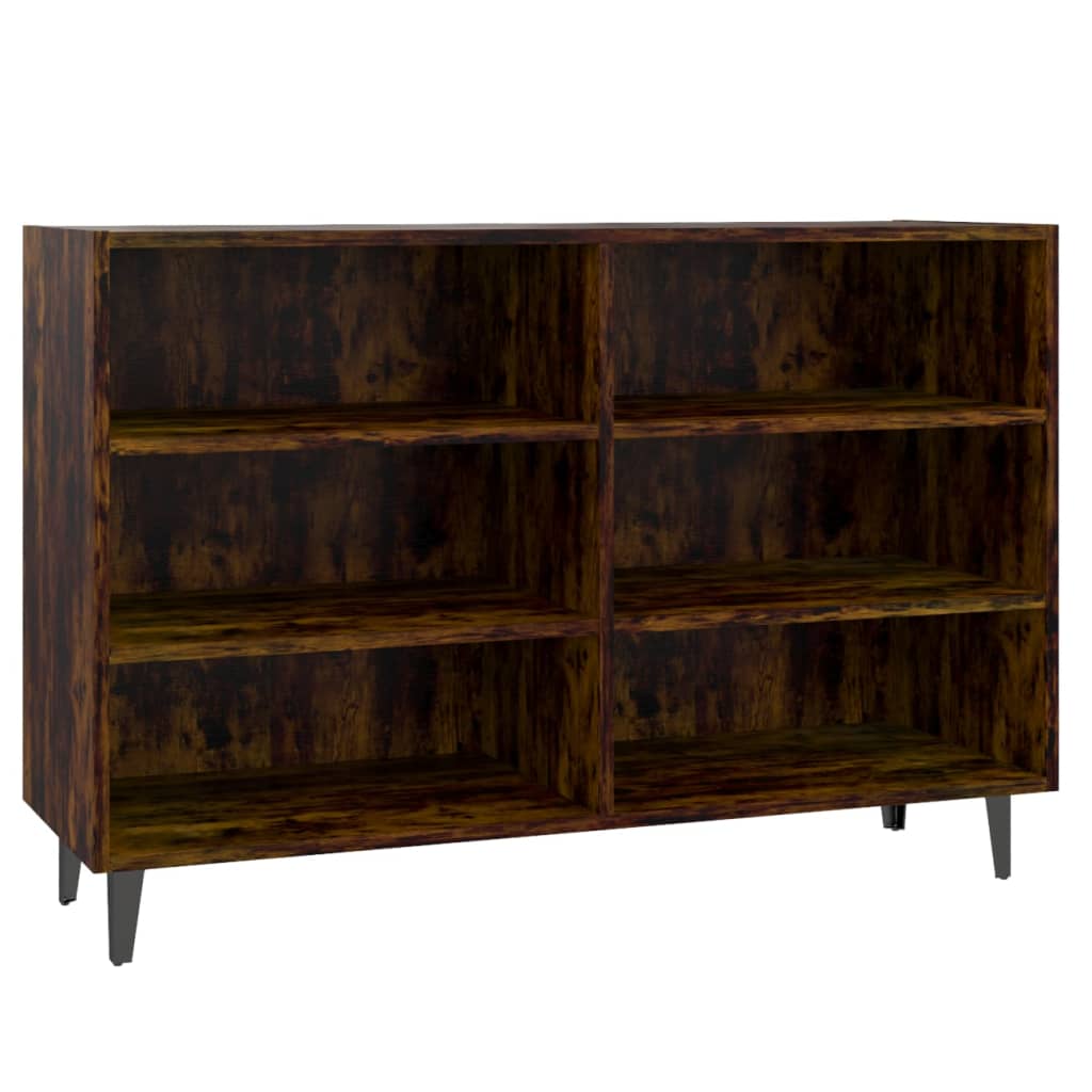 Dressoir 103,5x35x70 cm bewerkt hout gerookt eikenkleurig is nu te koop bij PeponiXL, paradijselijk wonen!