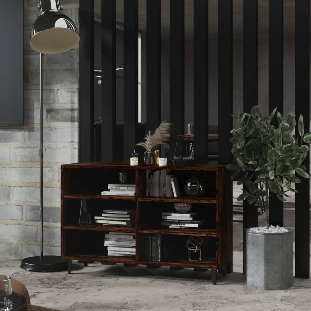 Dressoir 103,5x35x70 cm bewerkt hout gerookt eikenkleurig is nu te koop bij PeponiXL, paradijselijk wonen!