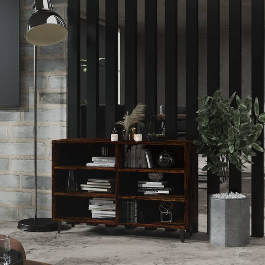 Dressoir 103,5x35x70 cm bewerkt hout gerookt eikenkleurig is nu te koop bij PeponiXL, paradijselijk wonen!