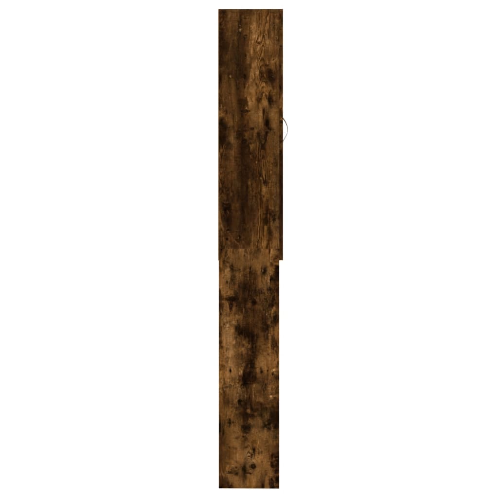 Wasmachinekast 64x25,5x190 cm gerookt eikenkleurig is nu te koop bij PeponiXL, paradijselijk wonen!