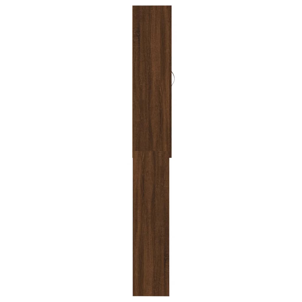 Wasmachinekast 64x25,5x190 cm bruin eikenkleur is nu te koop bij PeponiXL, paradijselijk wonen!