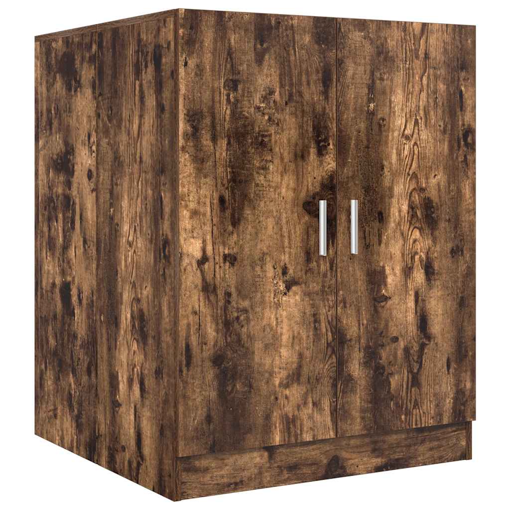 Wasmachinekast 71x71,5x91,5 cm gerookt eikenkleurig is nu te koop bij PeponiXL, paradijselijk wonen!