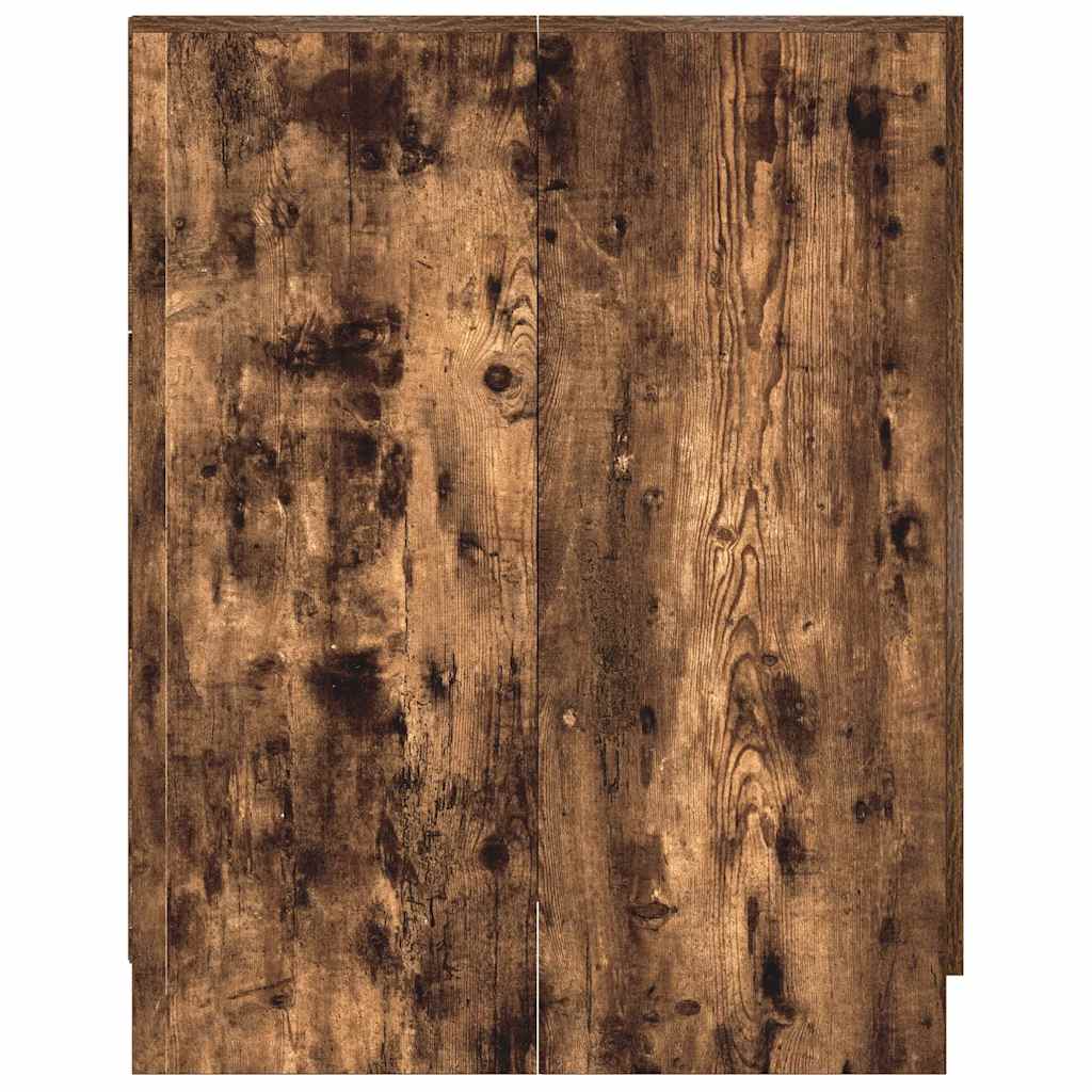 Wasmachinekast 71x71,5x91,5 cm gerookt eikenkleurig is nu te koop bij PeponiXL, paradijselijk wonen!