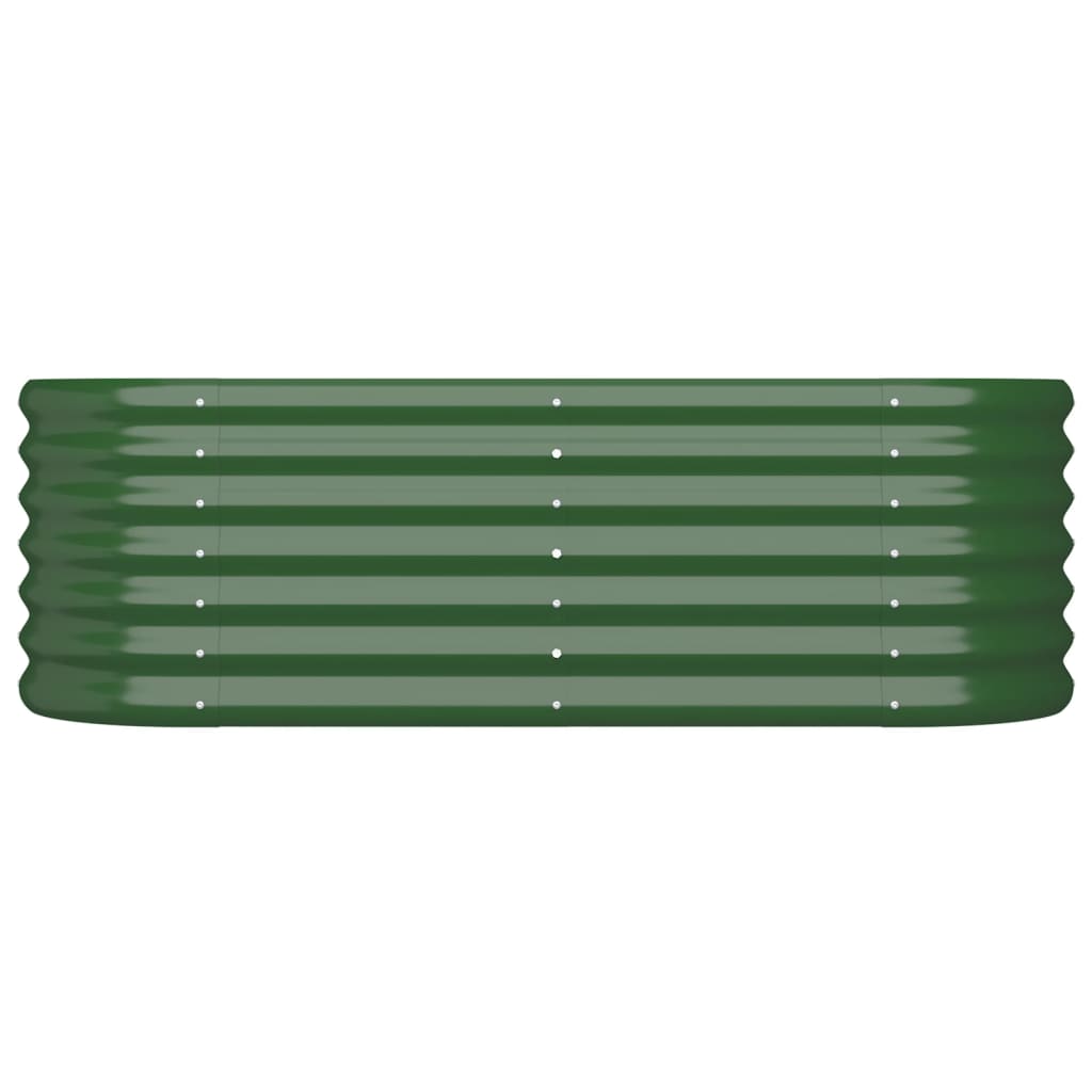 Plantenbak 114x40x36 cm gegalvaniseerd staal groen is nu te koop bij PeponiXL, paradijselijk wonen!