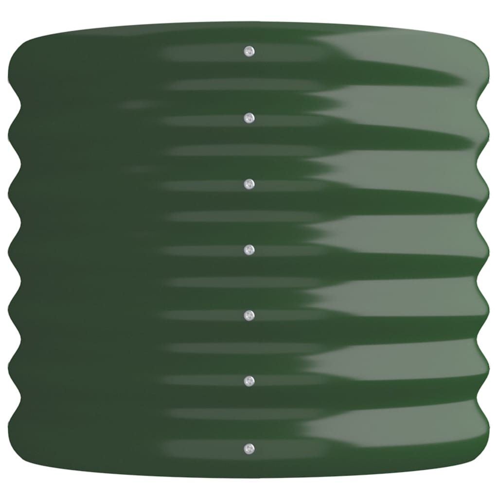 Plantenbak 114x40x36 cm gegalvaniseerd staal groen is nu te koop bij PeponiXL, paradijselijk wonen!