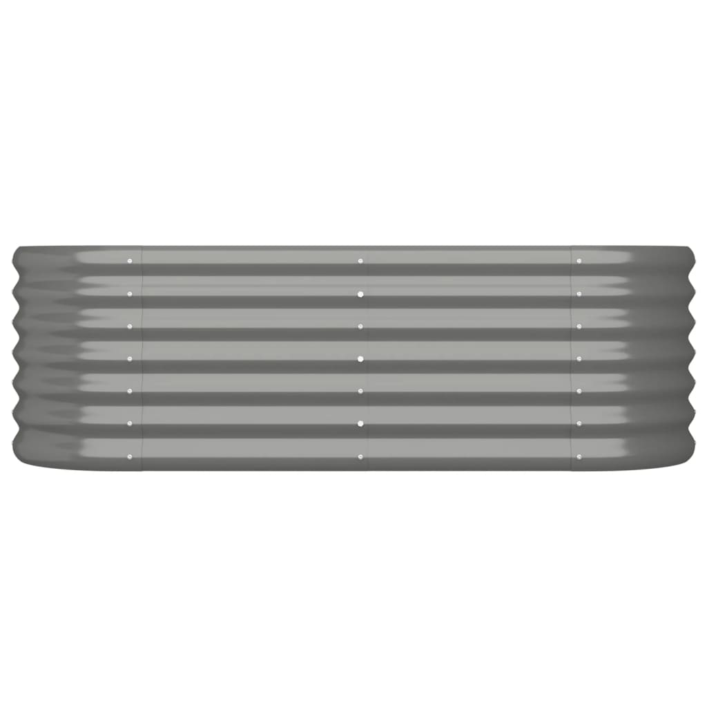Plantenbak 114x40x36 cm gegalvaniseerd staal grijs is nu te koop bij PeponiXL, paradijselijk wonen!