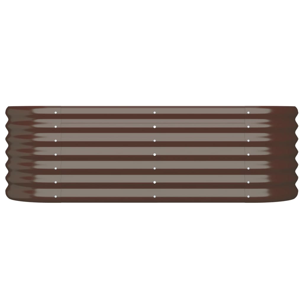 Plantenbak 114x40x36 cm gegalvaniseerd staal bruin is nu te koop bij PeponiXL, paradijselijk wonen!