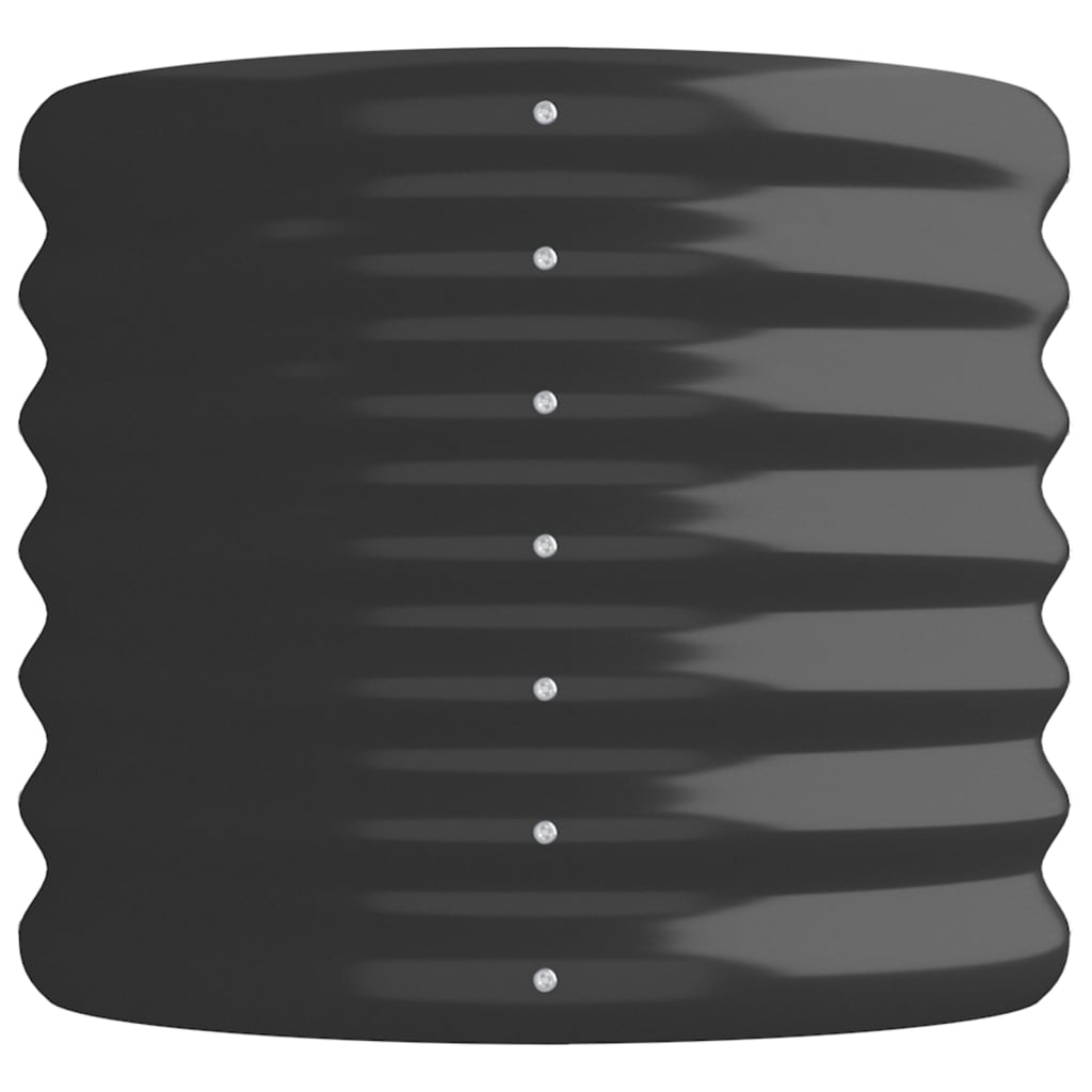 Plantenbak 114x40x36 cm gegalvaniseerd staal antracietkleurig is nu te koop bij PeponiXL, paradijselijk wonen!