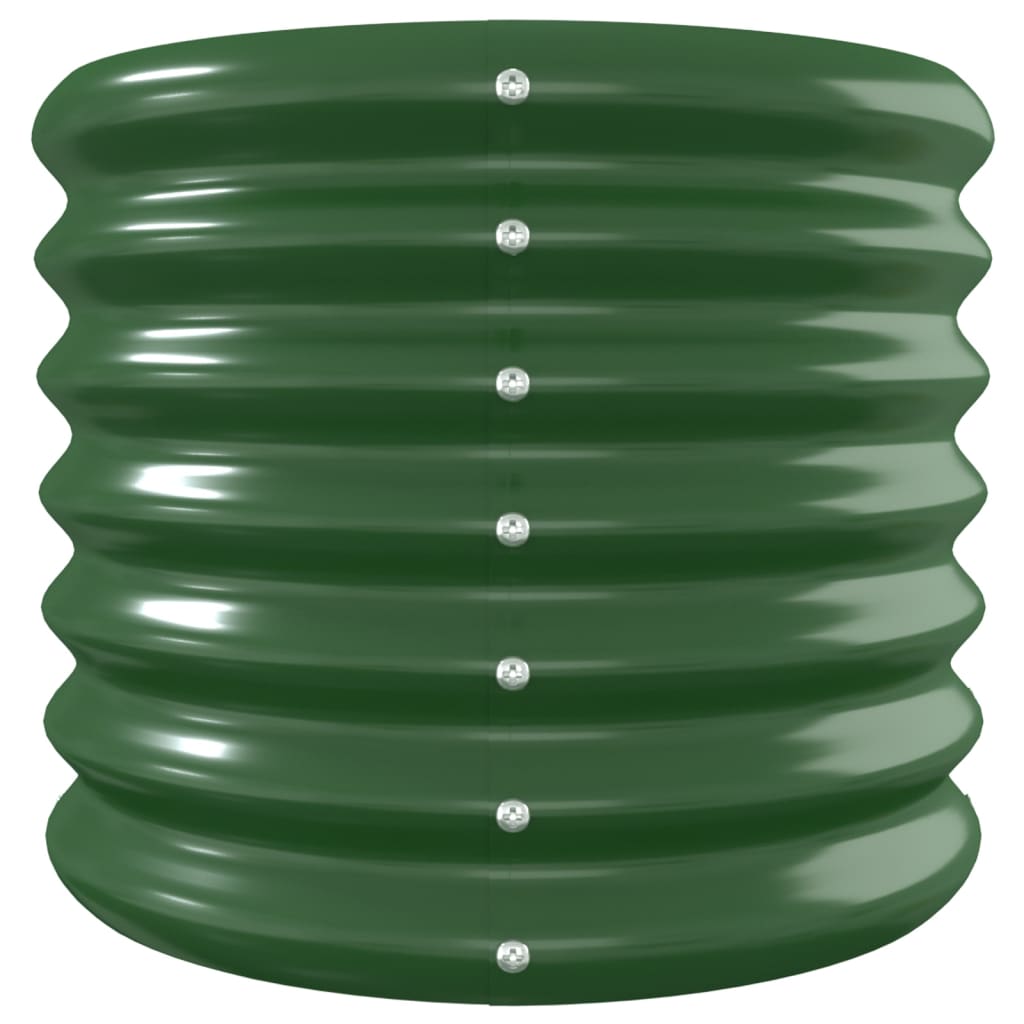 Plantenbak 332x40x36 cm gegalvaniseerd staal groen is nu te koop bij PeponiXL, paradijselijk wonen!