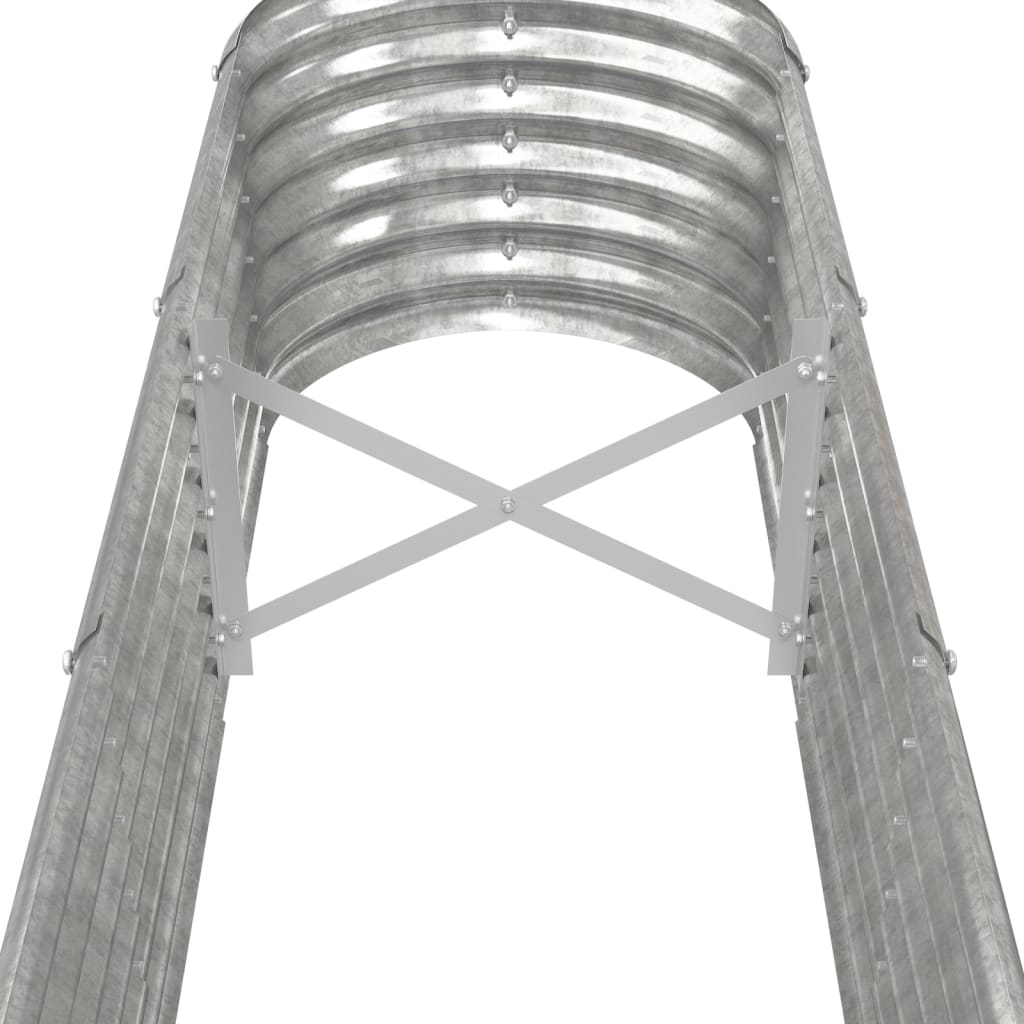 Plantenbak 332x40x36 cm gegalvaniseerd staal zilverkleurig is nu te koop bij PeponiXL, paradijselijk wonen!