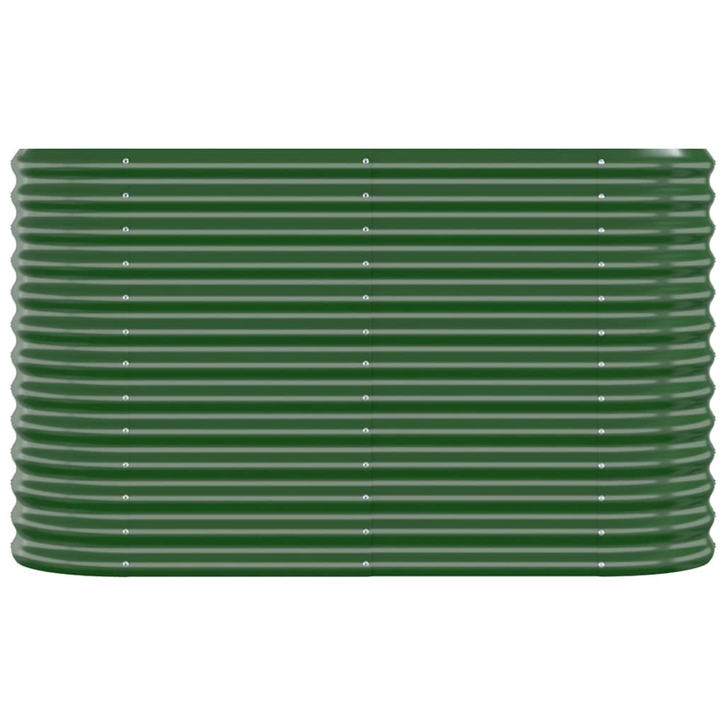 Plantenbak 114x40x68 cm gegalvaniseerd staal groen is nu te koop bij PeponiXL, paradijselijk wonen!