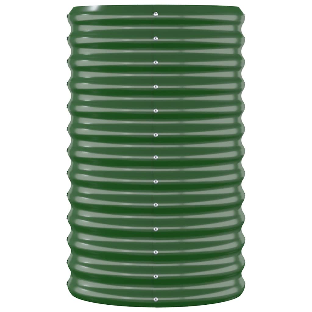 Plantenbak 114x40x68 cm gegalvaniseerd staal groen is nu te koop bij PeponiXL, paradijselijk wonen!