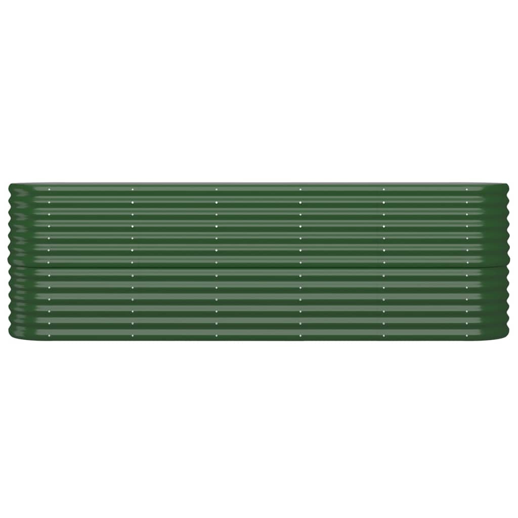 Plantenbak 224x40x68 cm gegalvaniseerd staal groen is nu te koop bij PeponiXL, paradijselijk wonen!