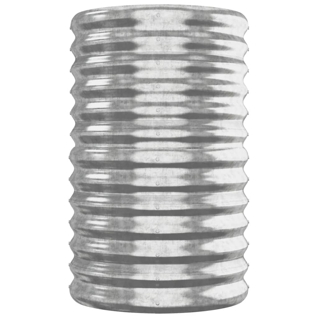 Plantenbak 260x40x68 cm gegalvaniseerd staal zilverkleurig is nu te koop bij PeponiXL, paradijselijk wonen!