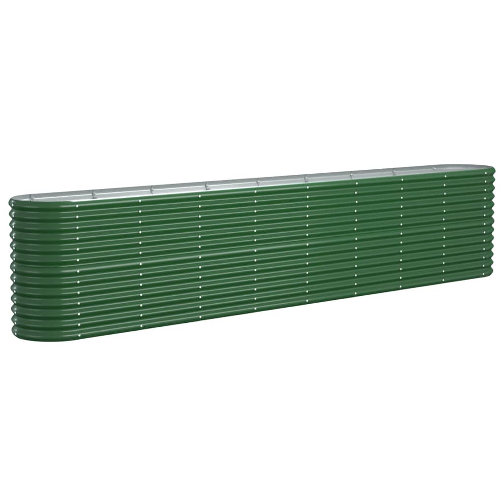 Plantenbak 332x40x68 cm gepoedercoat staal groen is nu te koop bij PeponiXL, paradijselijk wonen!