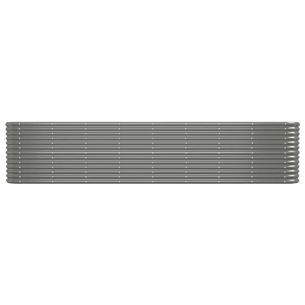 Plantenbak 332x40x68 cm gegalvaniseerd staal grijs is nu te koop bij PeponiXL, paradijselijk wonen!