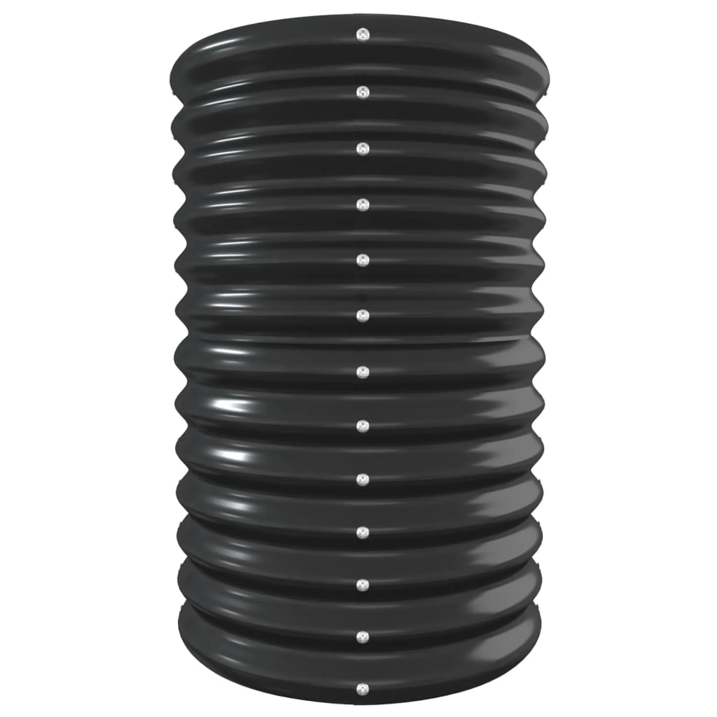 Plantenbak 332x40x68 cm gegalvaniseerd staal antracietkleurig is nu te koop bij PeponiXL, paradijselijk wonen!