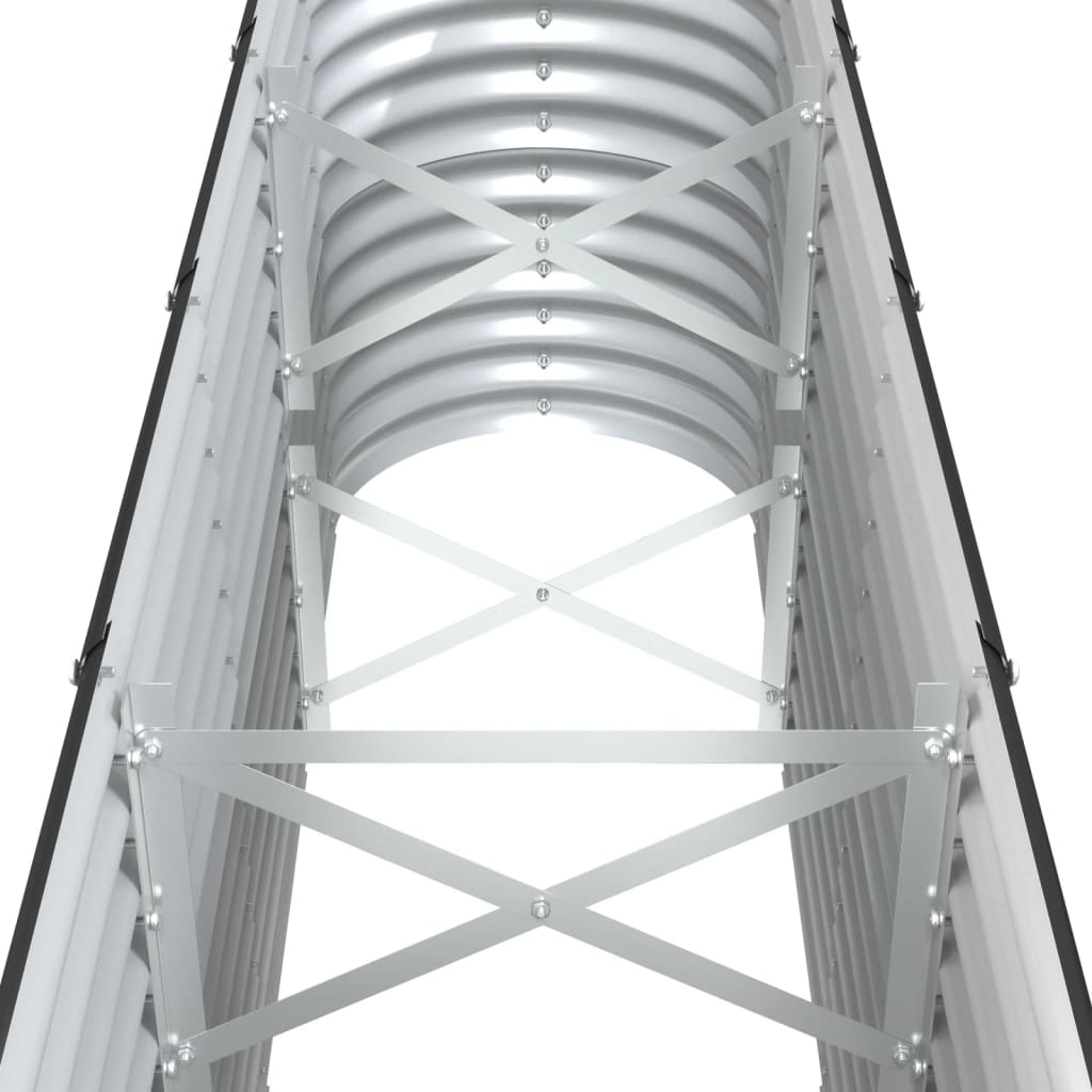 Plantenbak 332x40x68 cm gegalvaniseerd staal antracietkleurig is nu te koop bij PeponiXL, paradijselijk wonen!