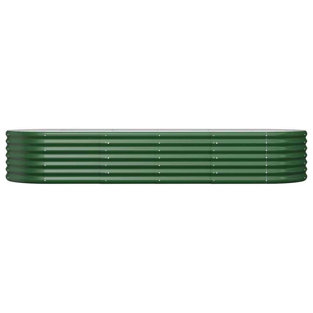 Plantenbak 224x80x36 cm gegalvaniseerd staal groen is nu te koop bij PeponiXL, paradijselijk wonen!