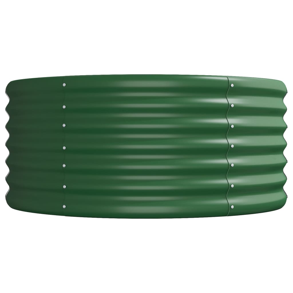 Plantenbak 224x80x36 cm gegalvaniseerd staal groen is nu te koop bij PeponiXL, paradijselijk wonen!