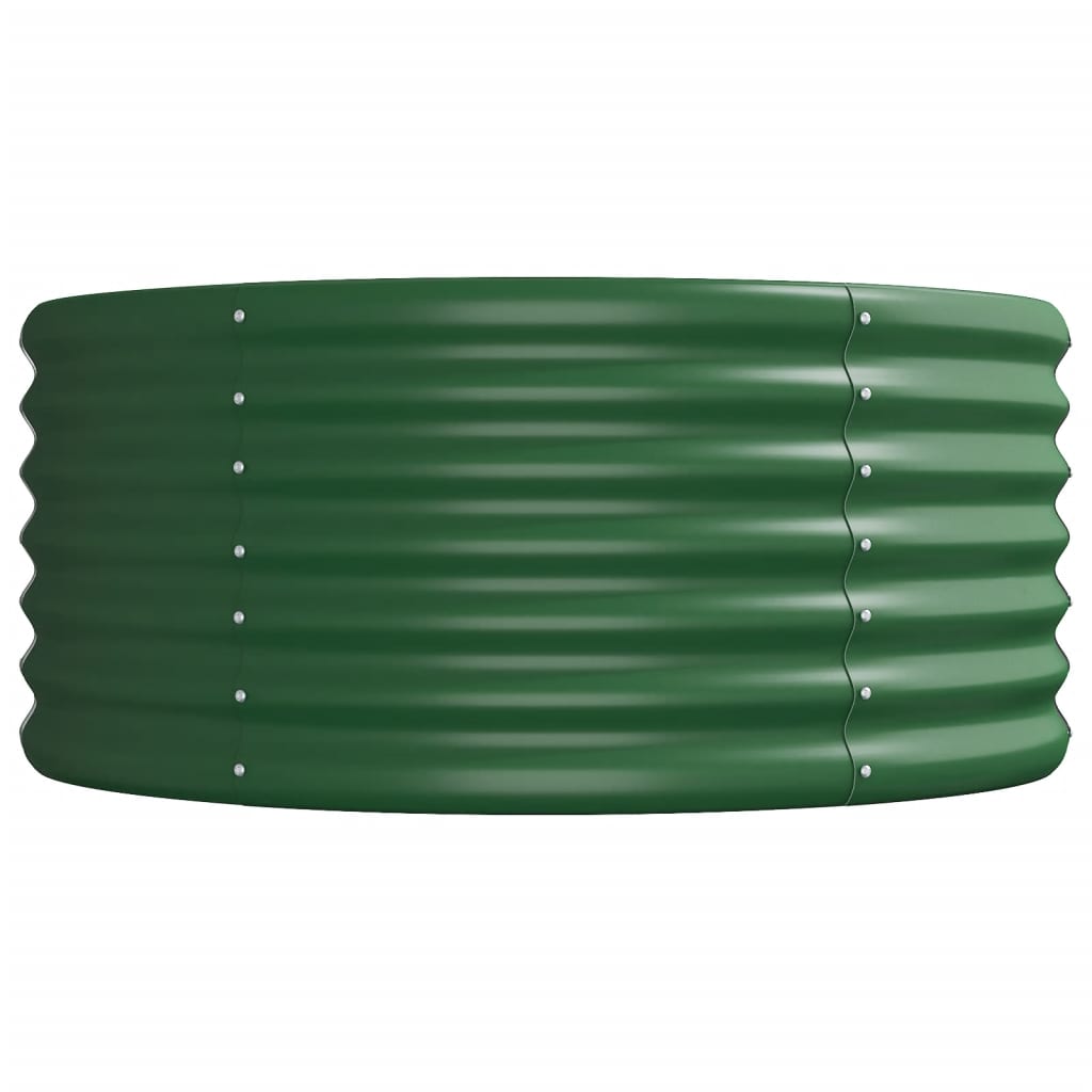 Plantenbak 620x80x36 cm gegalvaniseerd staal groen is nu te koop bij PeponiXL, paradijselijk wonen!