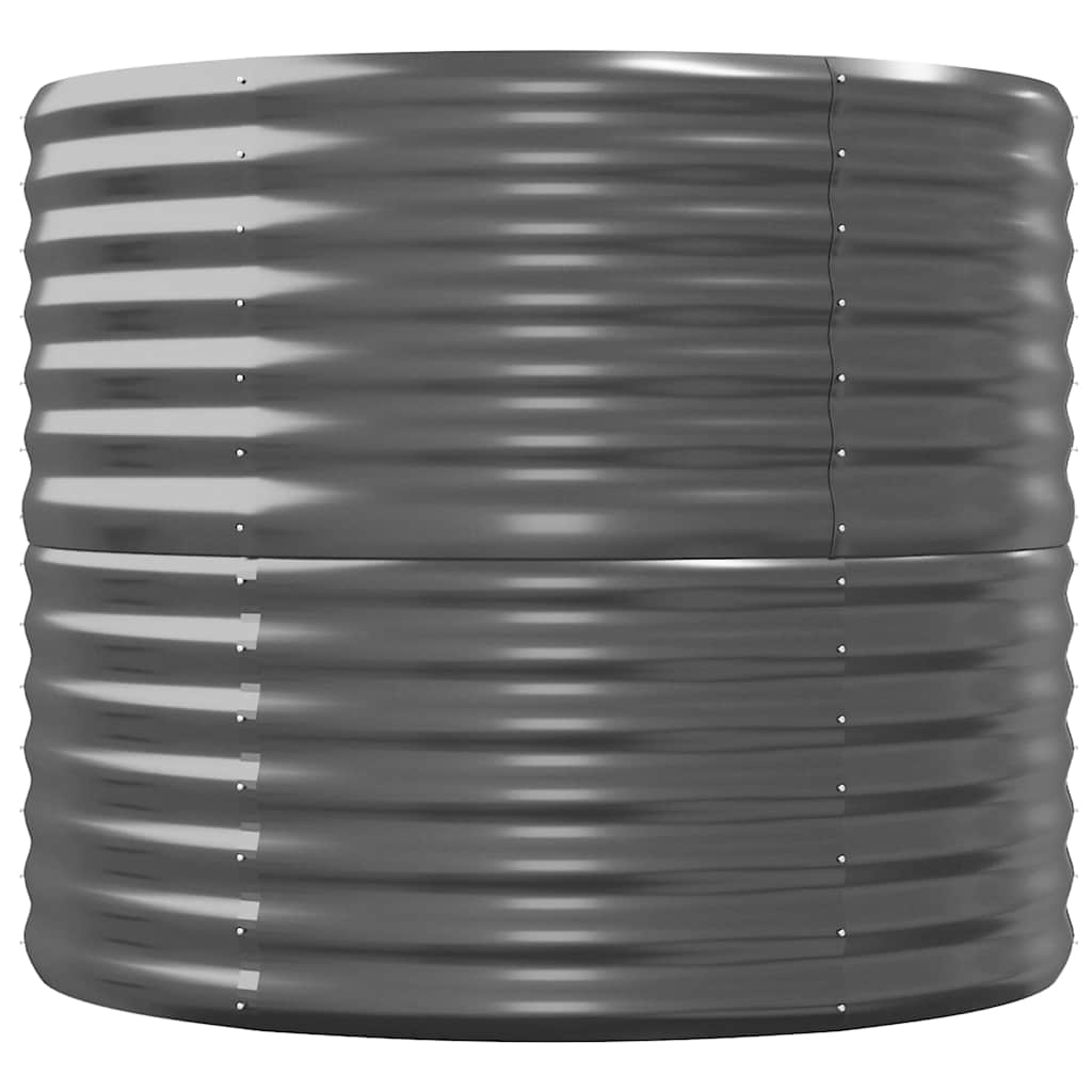 Plantenbak 224x80x68 cm gegalvaniseerd staal antracietkleurig is nu te koop bij PeponiXL, paradijselijk wonen!