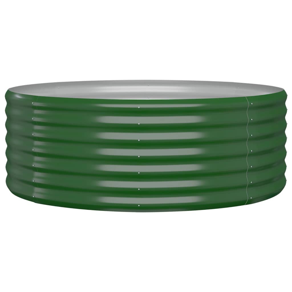 Plantenbak 100x100x36 cm gegalvaniseerd staal groen is nu te koop bij PeponiXL, paradijselijk wonen!
