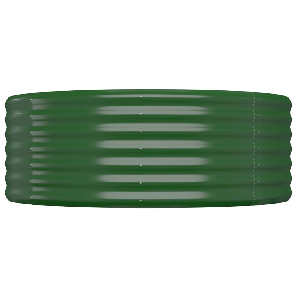Plantenbak 100x100x36 cm gegalvaniseerd staal groen is nu te koop bij PeponiXL, paradijselijk wonen!