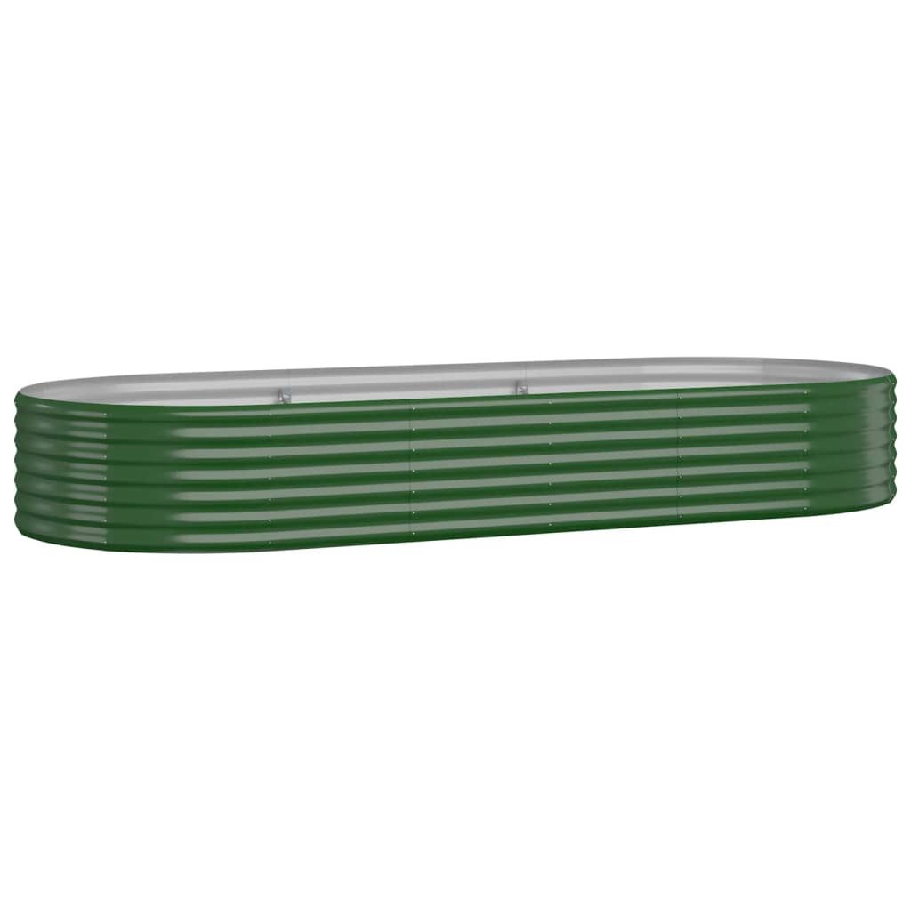 Plantenbak 249x100x36 cm gegalvaniseerd staal groen is nu te koop bij PeponiXL, paradijselijk wonen!
