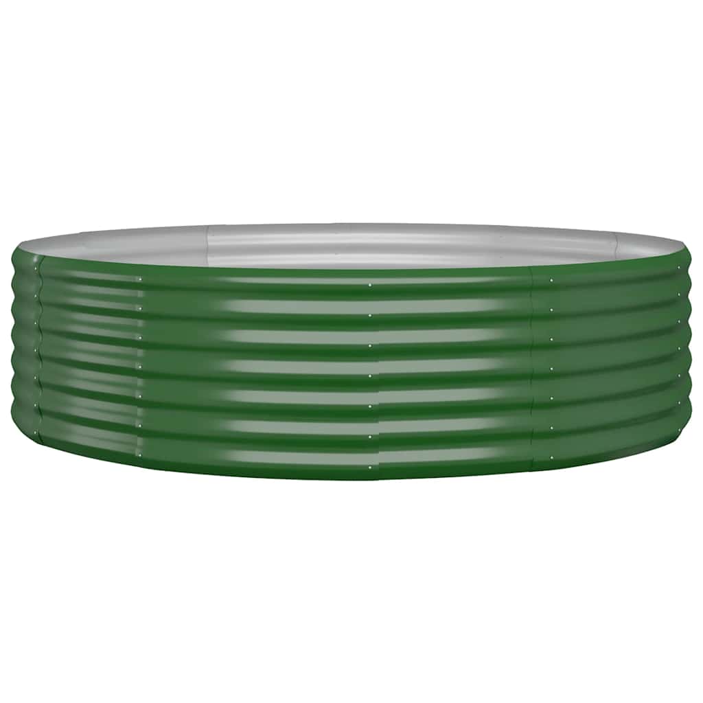 Plantenbak 140x140x36 cm gegalvaniseerd staal groen is nu te koop bij PeponiXL, paradijselijk wonen!