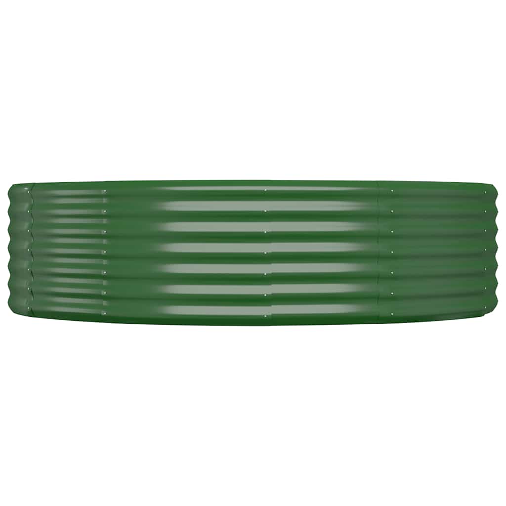 Plantenbak 140x140x36 cm gegalvaniseerd staal groen is nu te koop bij PeponiXL, paradijselijk wonen!