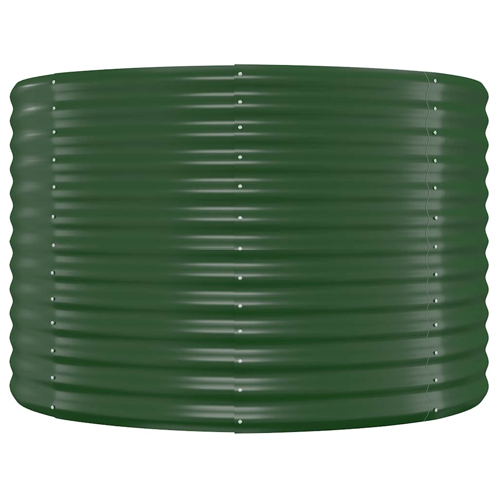 Plantenbak 100x100x68 cm gegalvaniseerd staal groen is nu te koop bij PeponiXL, paradijselijk wonen!