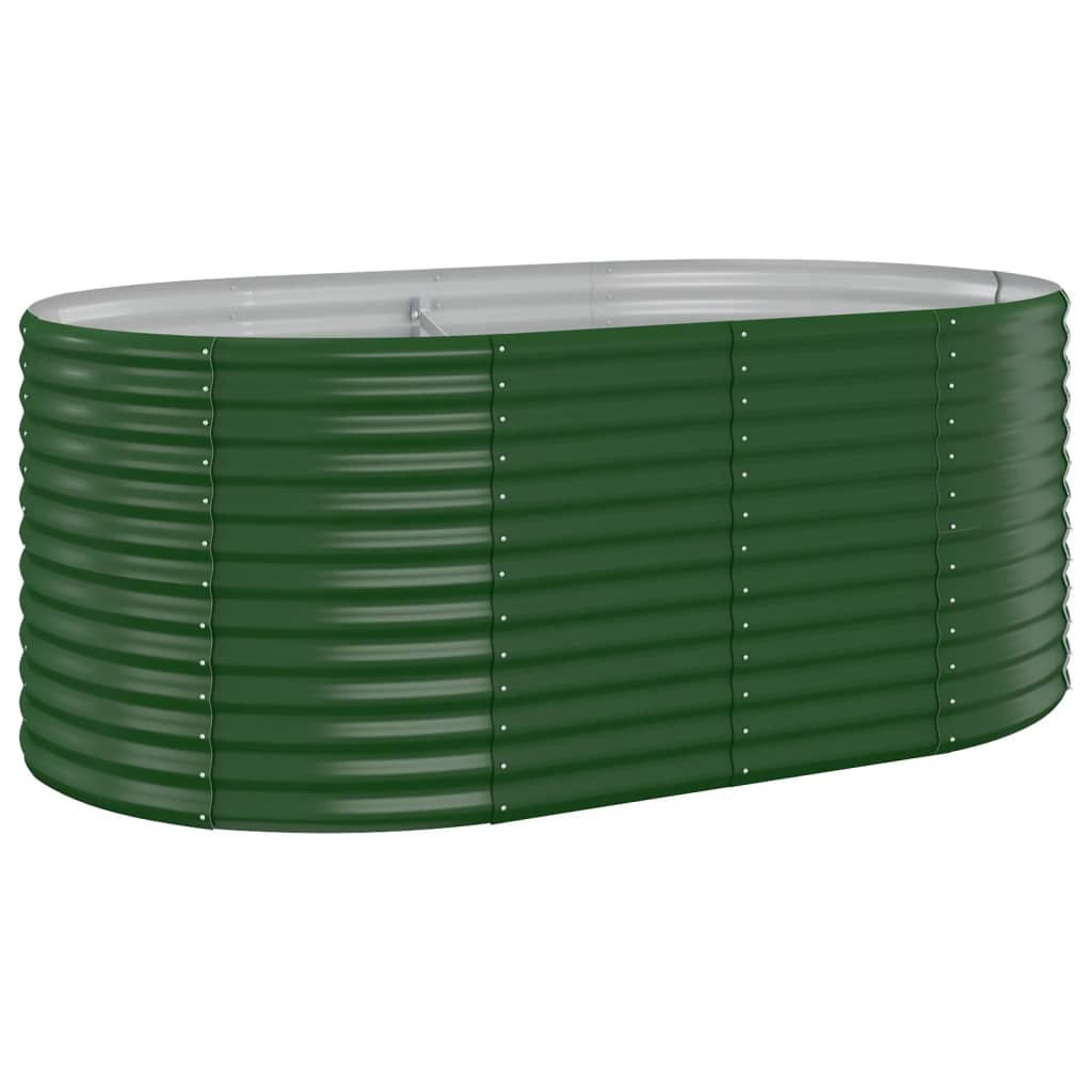 Plantenbak 175x100x68 cm gegalvaniseerd staal groen is nu te koop bij PeponiXL, paradijselijk wonen!