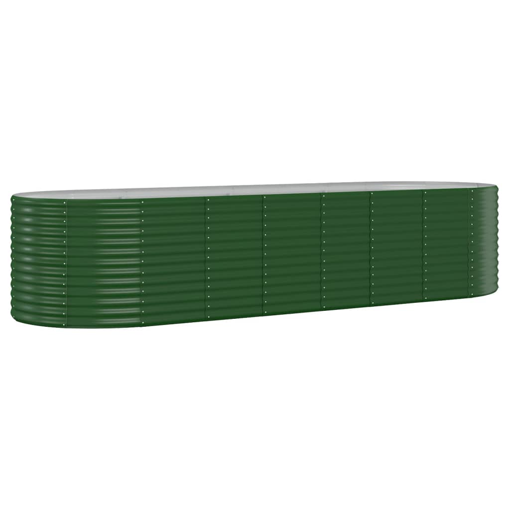 Plantenbak 322x100x68 cm gegalvaniseerd staal groen is nu te koop bij PeponiXL, paradijselijk wonen!