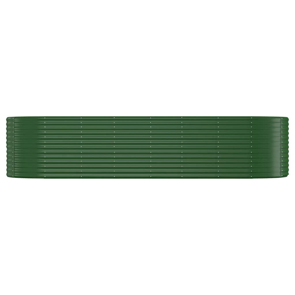 Plantenbak 322x100x68 cm gegalvaniseerd staal groen is nu te koop bij PeponiXL, paradijselijk wonen!