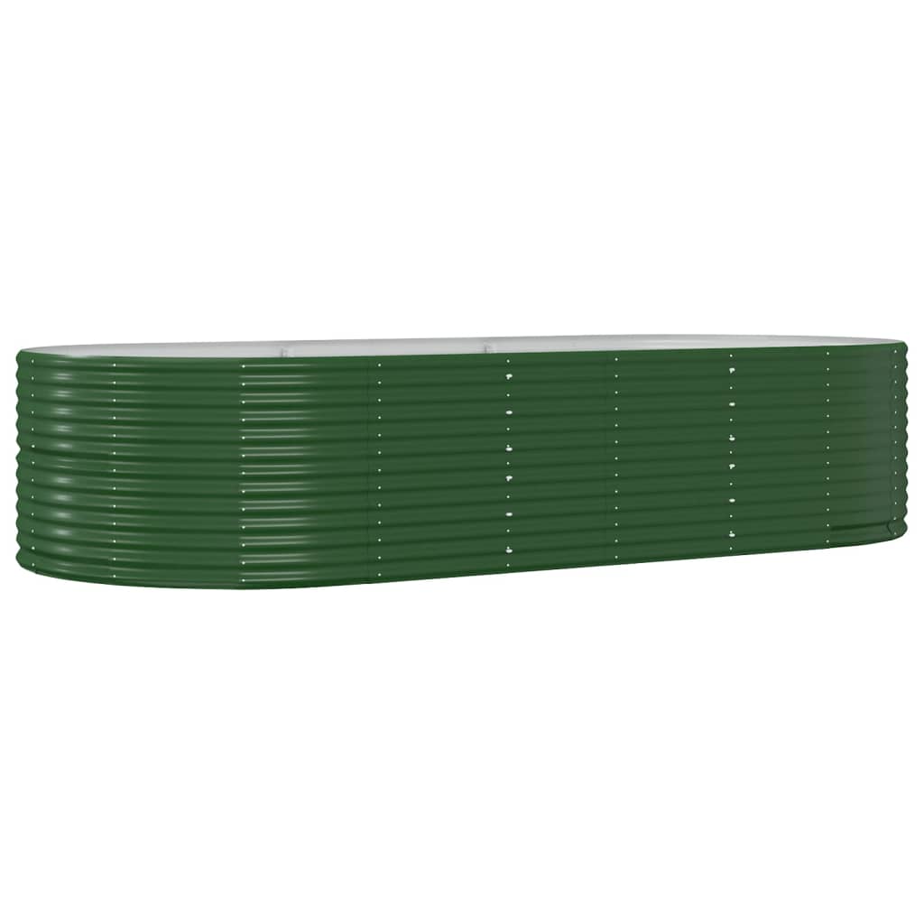Plantenbak 291x140x68 cm gegalvaniseerd staal groen is nu te koop bij PeponiXL, paradijselijk wonen!