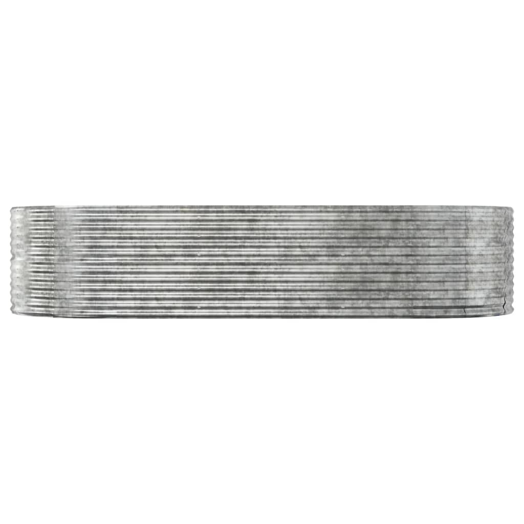 Plantenbak 291x140x68 cm gegalvaniseerd staal zilverkleurig is nu te koop bij PeponiXL, paradijselijk wonen!