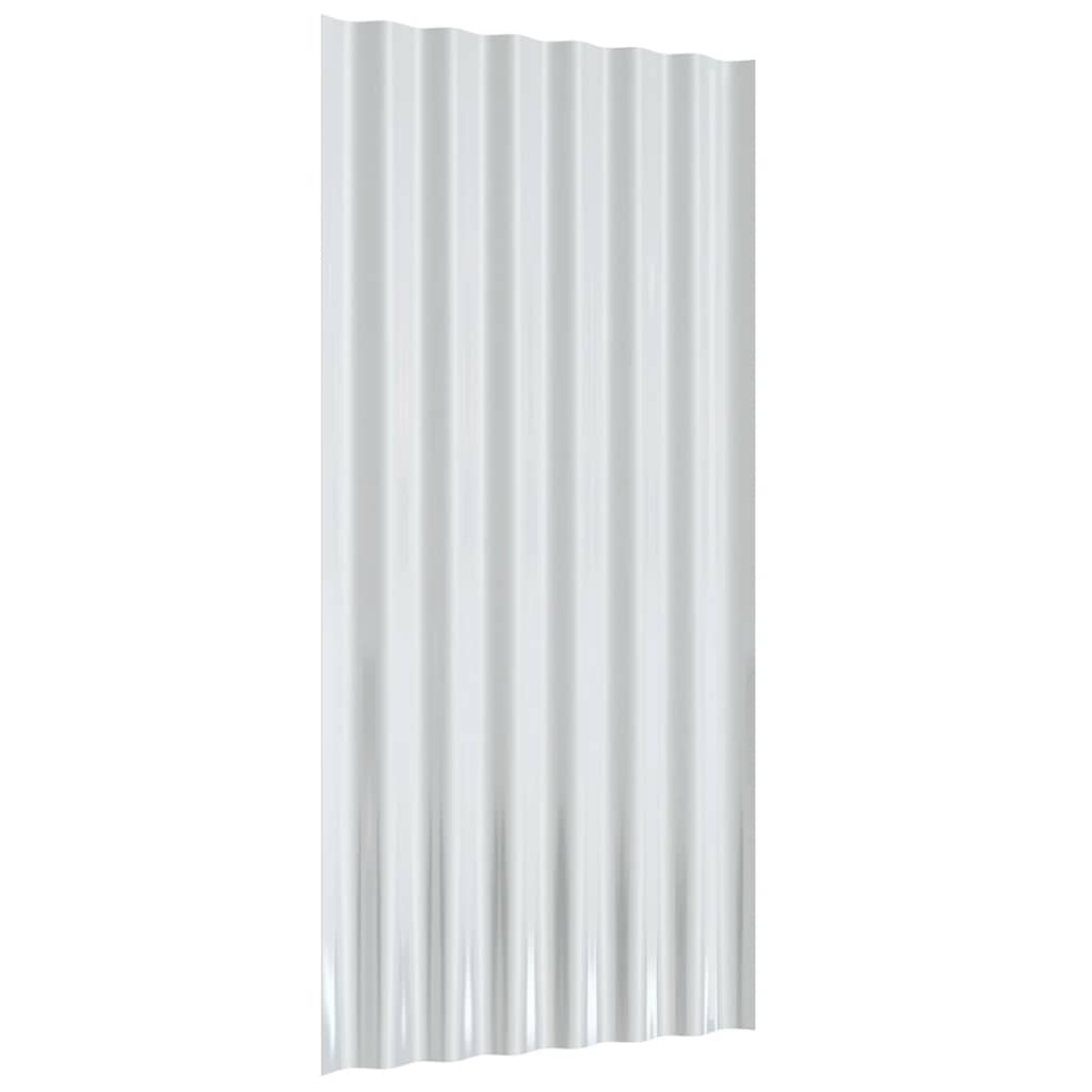 Dakpanelen 12 st 80x36 cm gegalvaniseerd staal antracietkleurig is nu te koop bij PeponiXL, paradijselijk wonen!