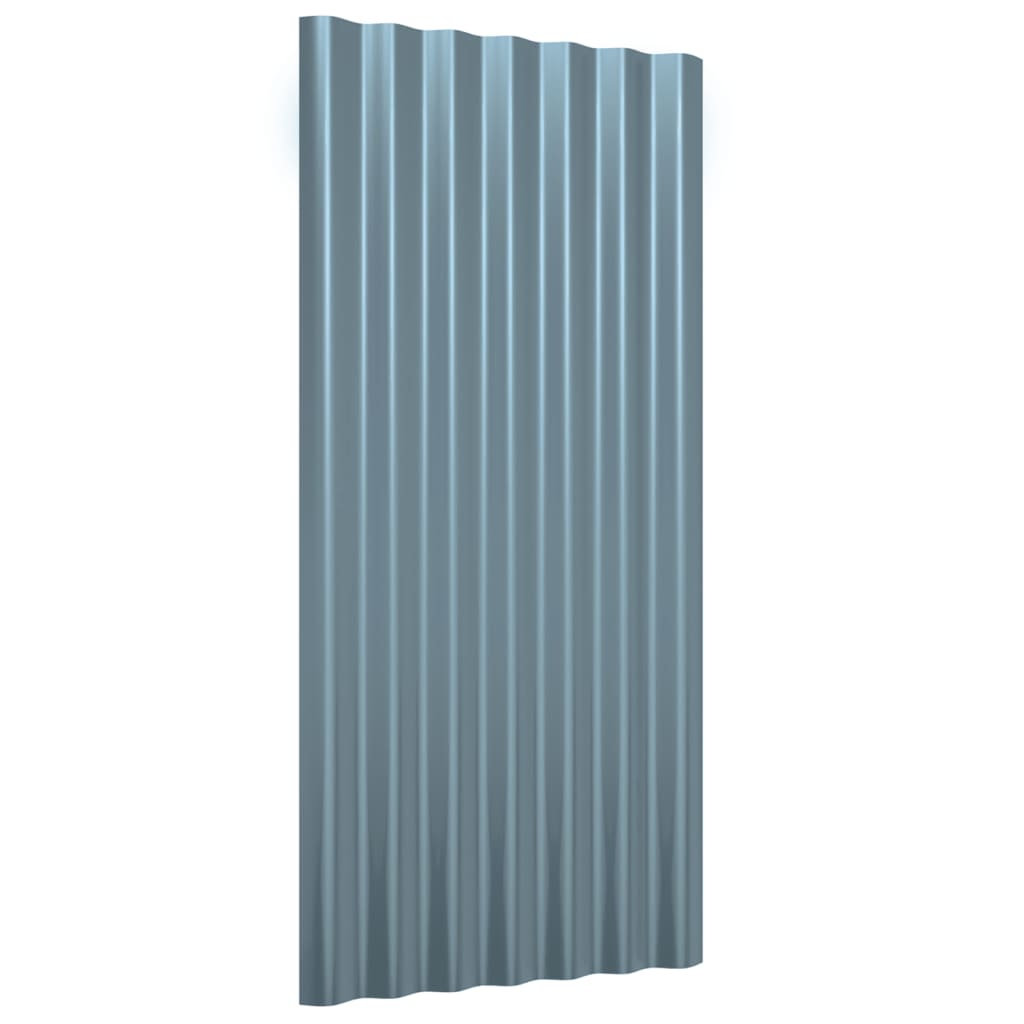 Dakpanelen 36 st 80x36 cm gegalvaniseerd staal grijs is nu te koop bij PeponiXL, paradijselijk wonen!
