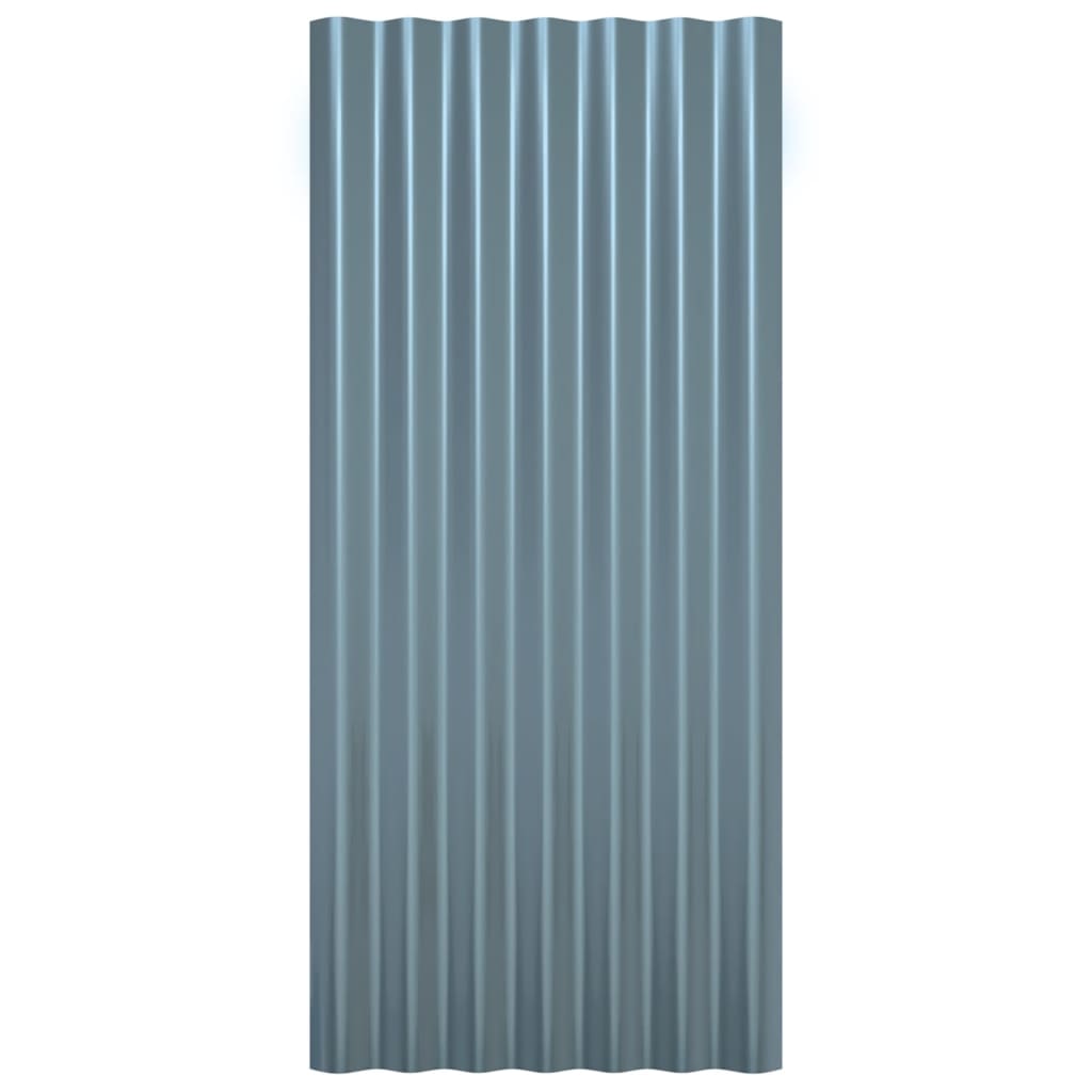 Dakpanelen 36 st 80x36 cm gegalvaniseerd staal grijs is nu te koop bij PeponiXL, paradijselijk wonen!