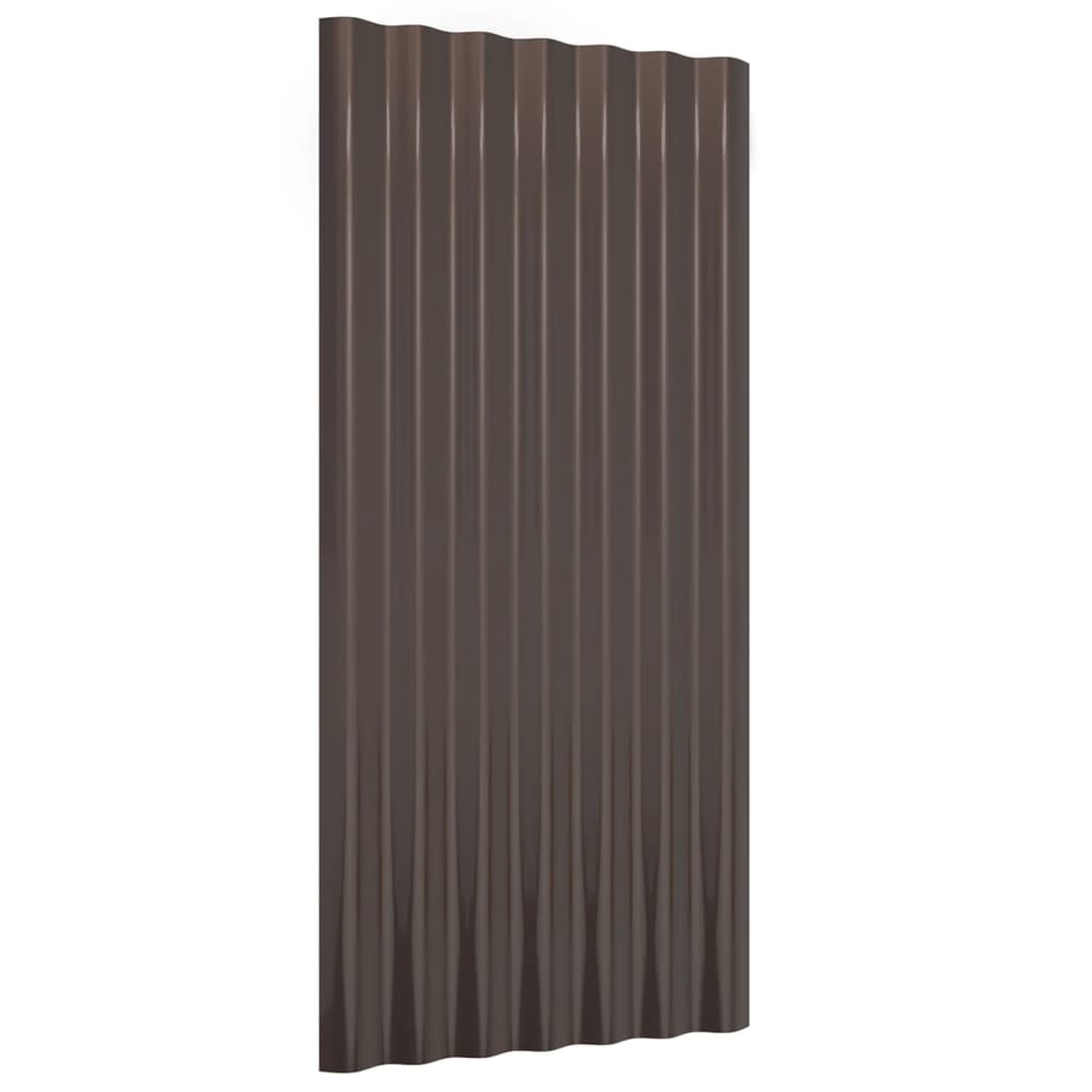 Dakpanelen 36 st 80x36 cm gegalvaniseerd staal bruin is nu te koop bij PeponiXL, paradijselijk wonen!
