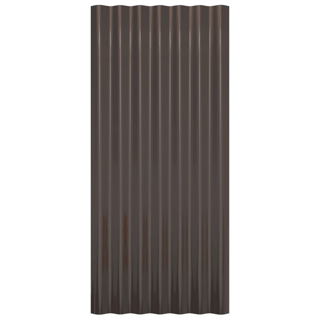Dakpanelen 36 st 80x36 cm gegalvaniseerd staal bruin is nu te koop bij PeponiXL, paradijselijk wonen!