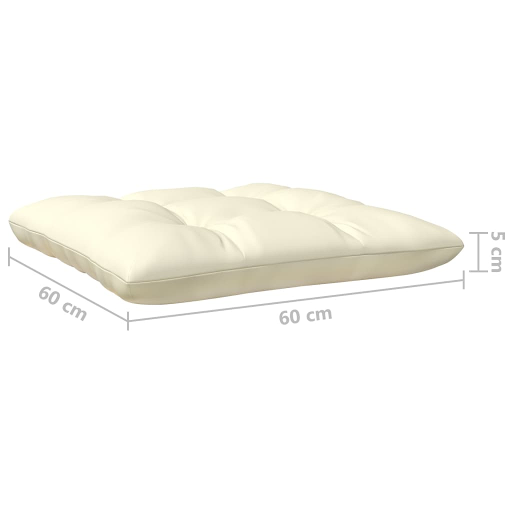 3-delige Loungeset met crèmekleurige kussens grenenhout is nu te koop bij PeponiXL, paradijselijk wonen!